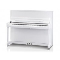 Kawai K-300 Aures2 SL Snow White Polished Upright Piano (Silver Fittings)